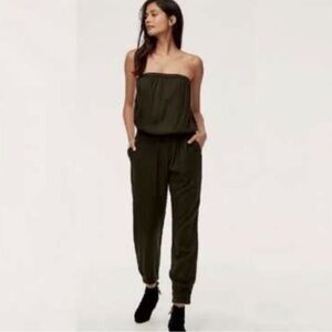 Sunday Best Strapless Jumpsuit - Dark Green